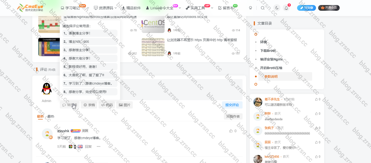 图片[1]-子比主题添加文章评论常用语功能-阿宅博客